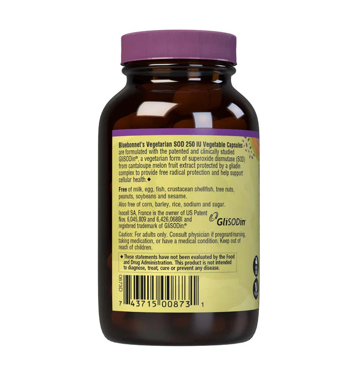VEGETARIAN SOD 250 IU CANTALOUPE FRUIT EXTRACT 60 vcaps