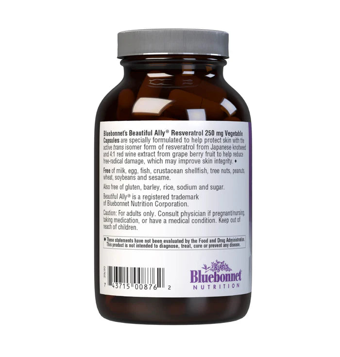 BEAUTIFUL ALLY RESVERATROL 250 mg 30 vcaps