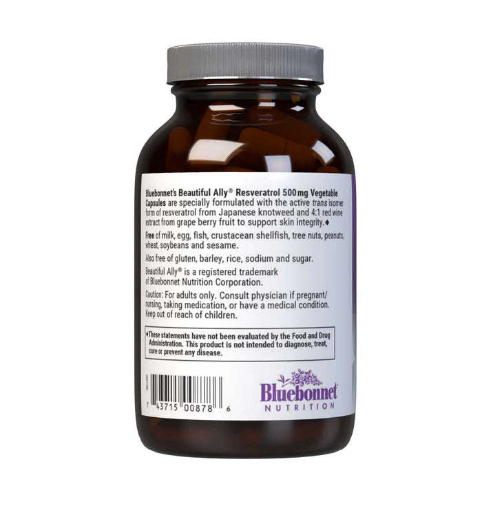 BEAUTIFUL ALLY RESVERATROL 500 mg 30 VCAPS