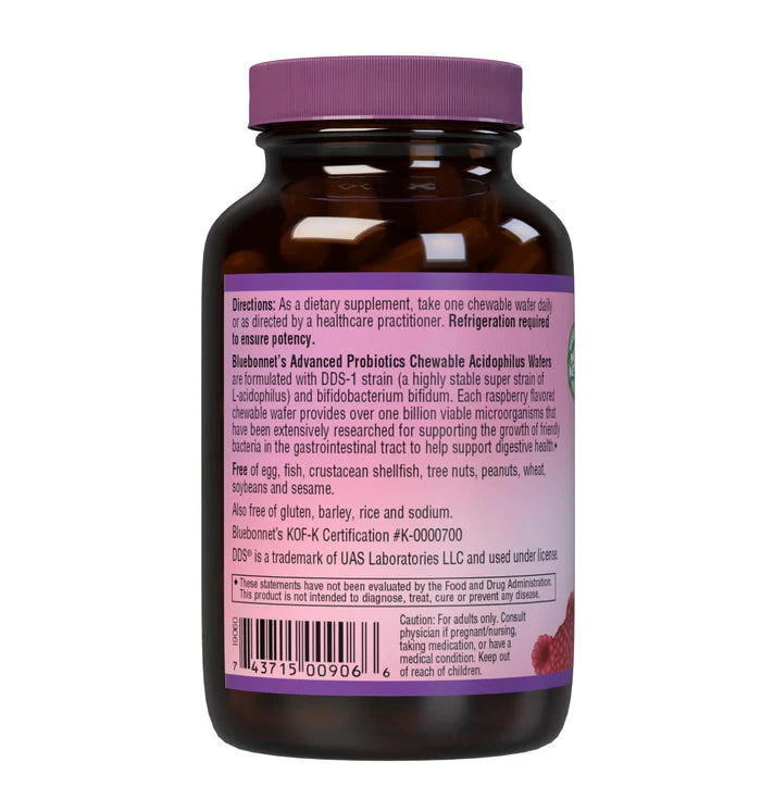 ADVANCED PROBIOTICS CHEWABLE ACIDOPHILUS 60 Wafers