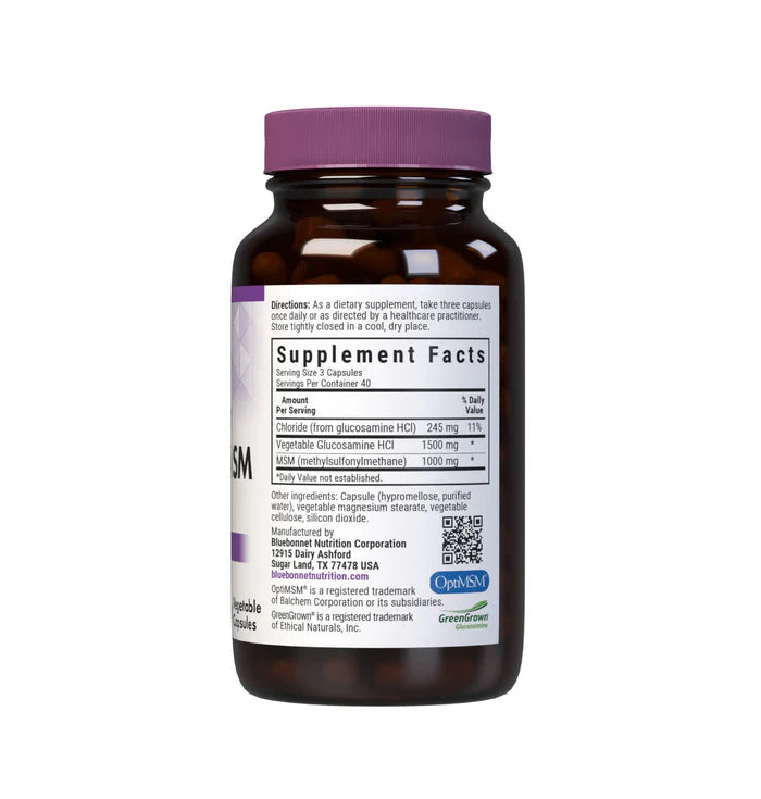 VEGETARIAN GLUCOSAMINE & MSM 120 VCAPS