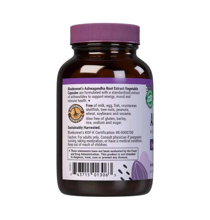 ASHWAGANDHA ROOT EXTRACT 60 VCAPS