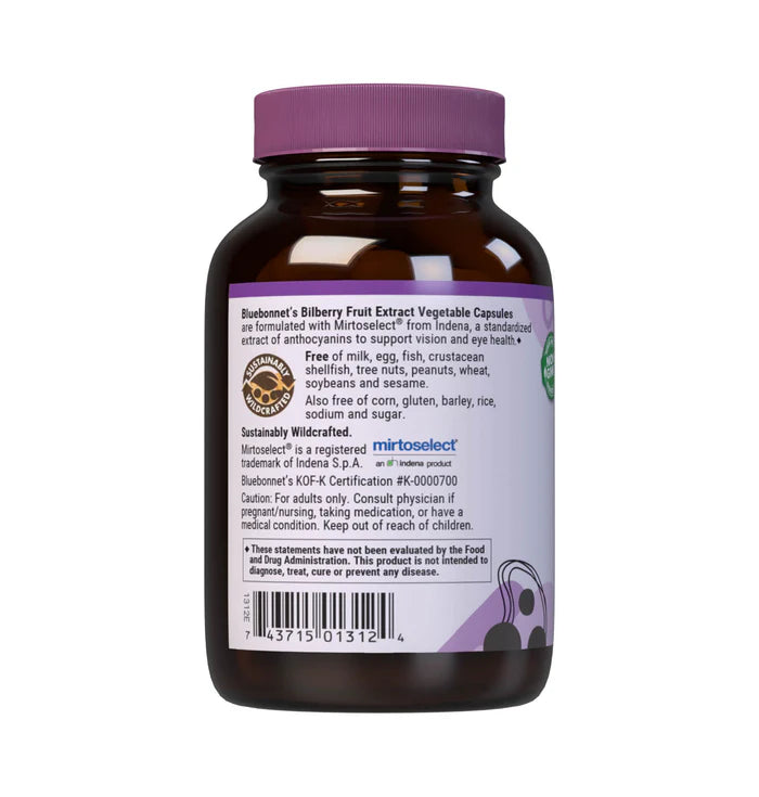 BILBERRY FRUIT EXTRACT 60 VCAPS
