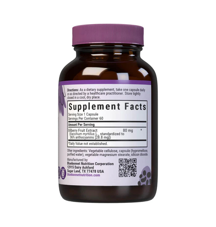 BILBERRY FRUIT EXTRACT 60 VCAPS
