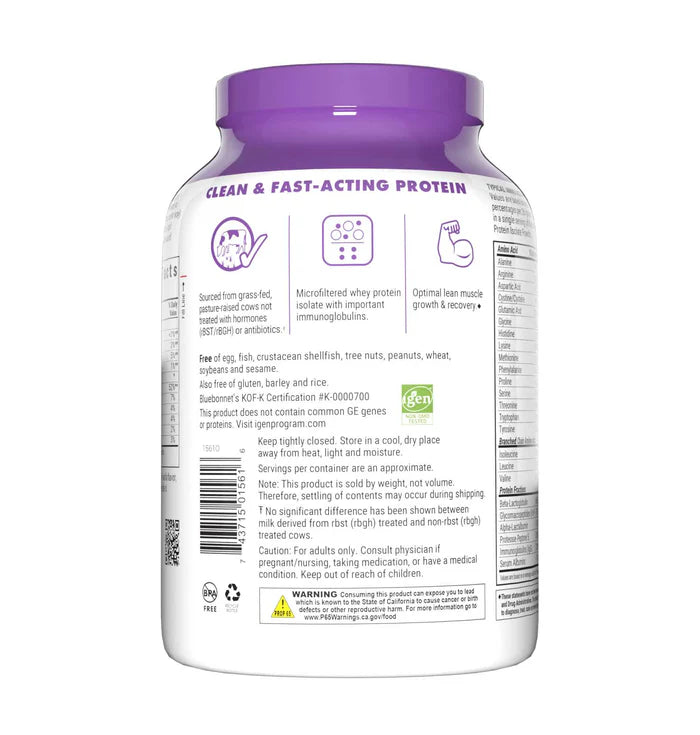 WHEY PROTEIN ISOLATE POWDER 2.2 lbs