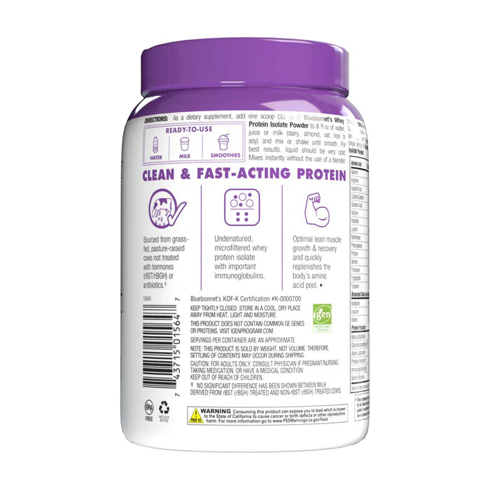 WHEY PROTEIN ISOLATE POWDER FRENCH VANILLA 1 Lb