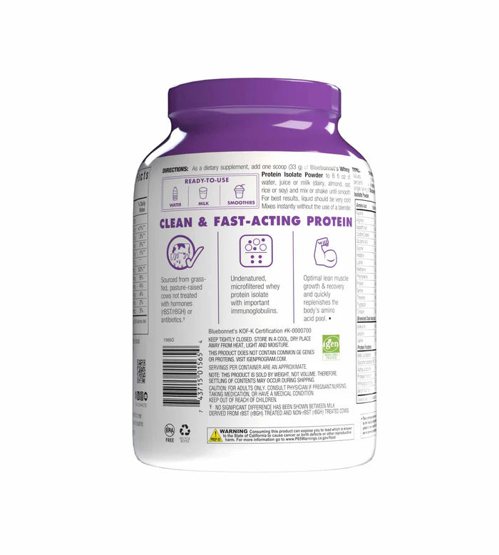 WHEY PROTEIN ISOLATE POWDER FRENCH VANILLA 2 lbs