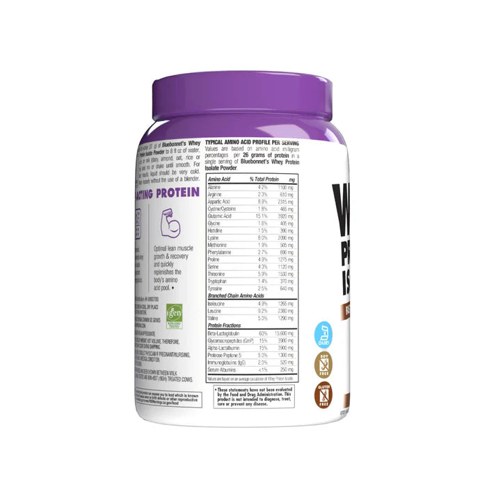 WHEY PROTEIN ISOLATE POWDER CHOCOLATE 1 lb
