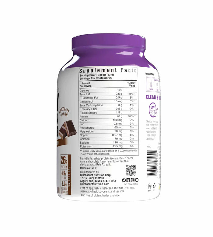 WHEY PROTEIN ISOLATE POWDER CHOCOLATE 2 lbs