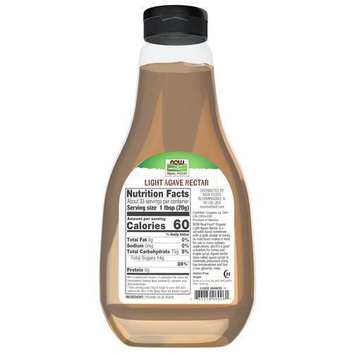 Agave Nectar Light & Organic 23.3 oz