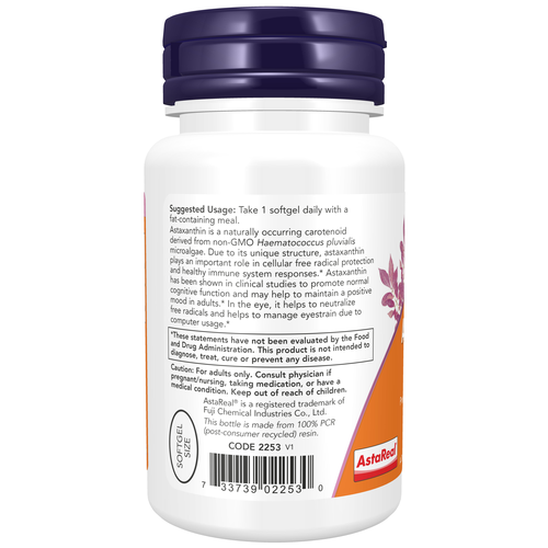Astaxanthin 12 mg Triple Strength 60 Veggie Softgels