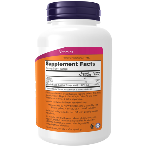 Vitamin E-1000 Mixed Tocopherols 100 Softgels