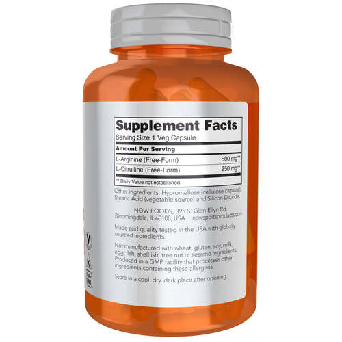 Arginine & Citrulline 120 Veg Capsules