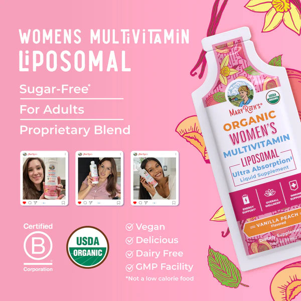 Women's Organic Multivitamin Liposomal Pouches 14 pouches - 0.5 oz each