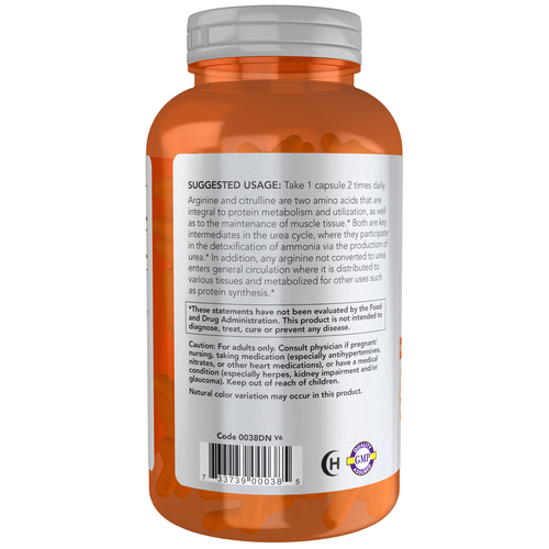 Arginine & Citrulline 240 Veg Capsules