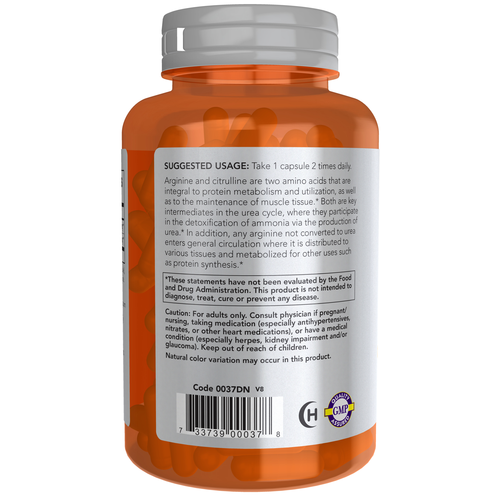 Arginine & Citrulline 120 Veg Capsules