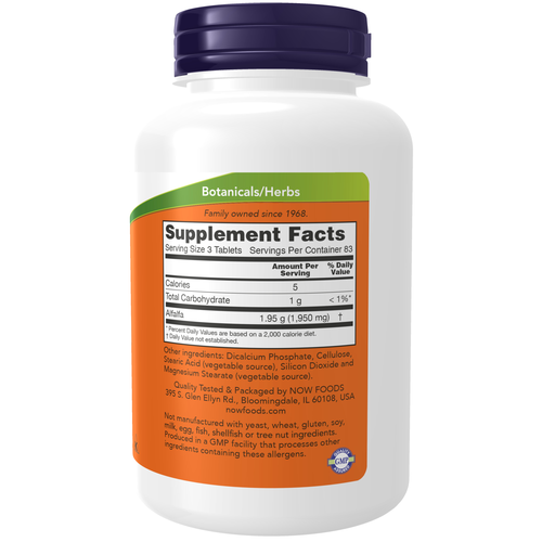 Alfalfa 650 mg 250 Tablets