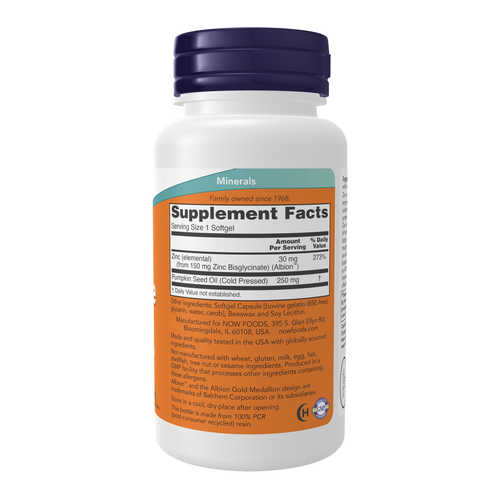 Zinc Glycinate 120 Softgels