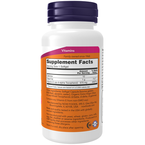 Vitamin E-1000 Mixed Tocopherols 50 Softgels