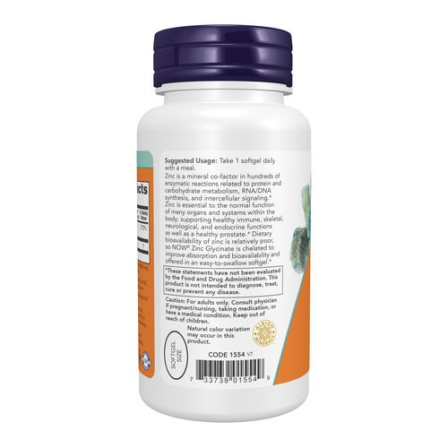Zinc Glycinate 120 Softgels
