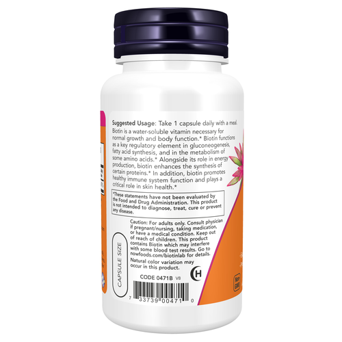 Biotin 5,000 mcg 60 Veg Capsules