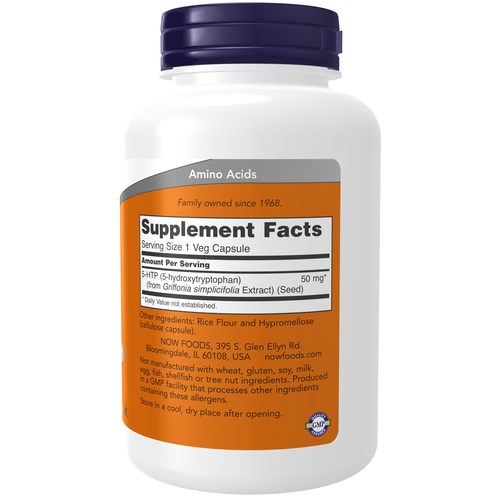 5-HTP 50 mg 180 Veg Capsules