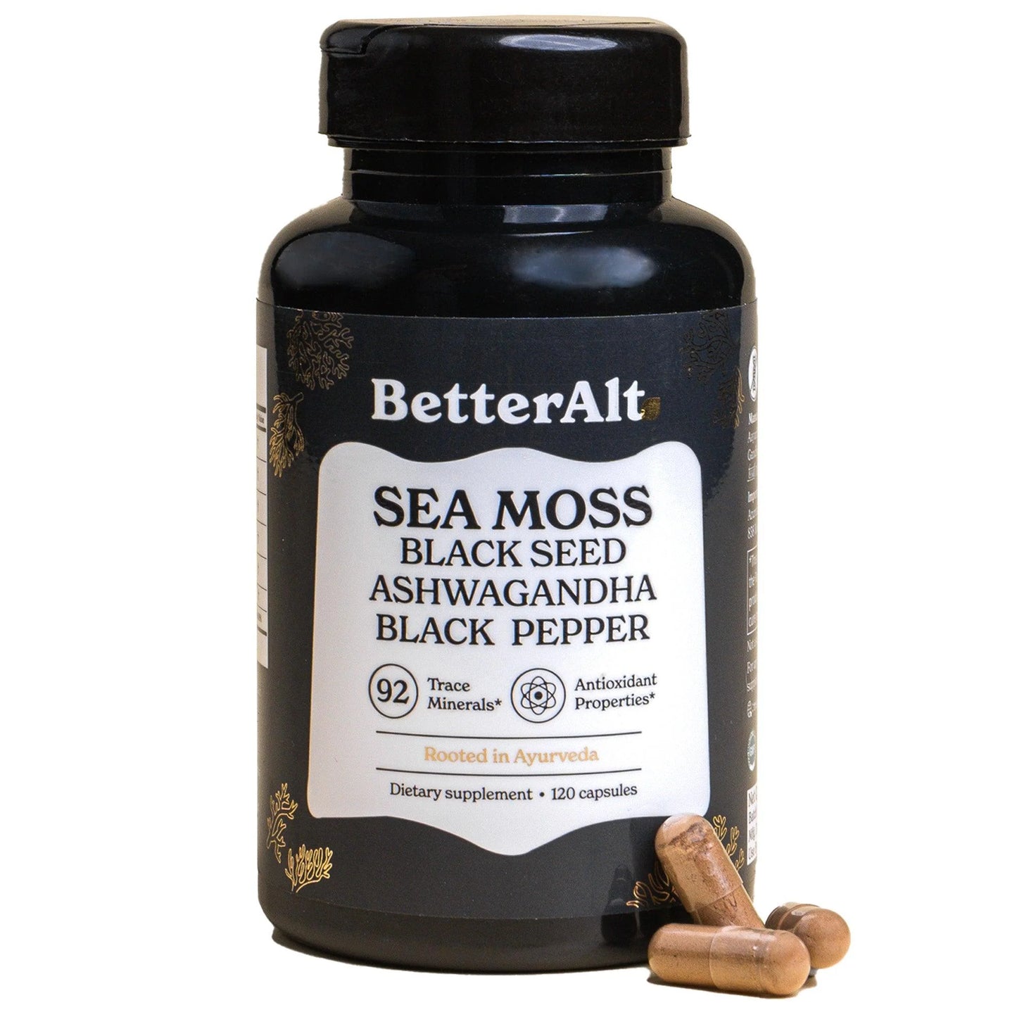 Betteralt Sea Moss + 120 Capsules