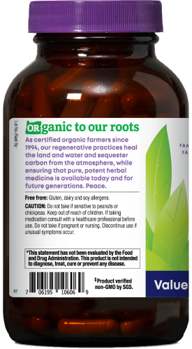 Astragalus 180 Organic Vegan Capsules