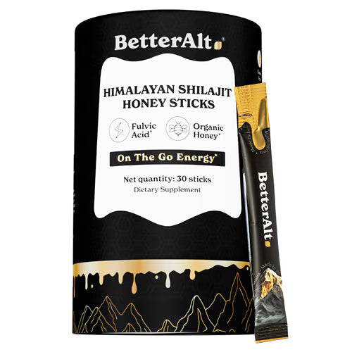 Betteralt Himalayan Shilajit Honey Sticks - For Energy Boost & Immune Support Classic 30 Sticks