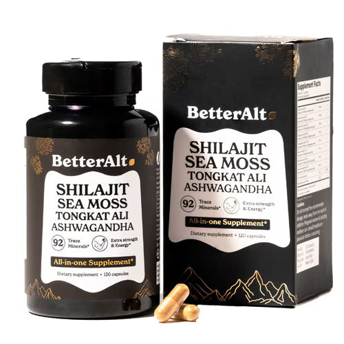 Betteralt Shilajit Advance 1000 mg - 120 Capsules