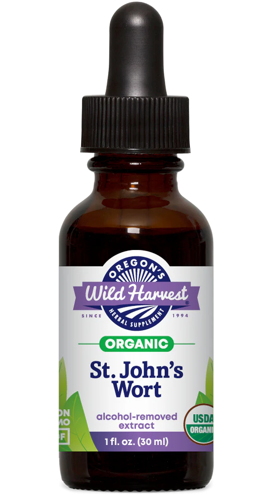 St. John's Wort Extract Organic Alcohol-removed 1 oz.