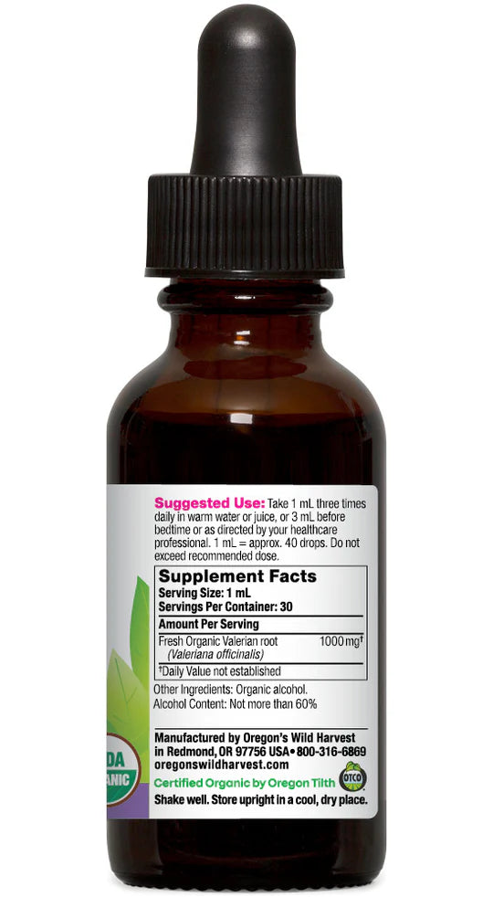 Valerian Organic Extract 1 oz.