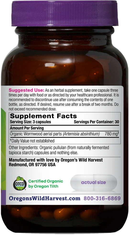 Wormwood Capsules 90 Ct.