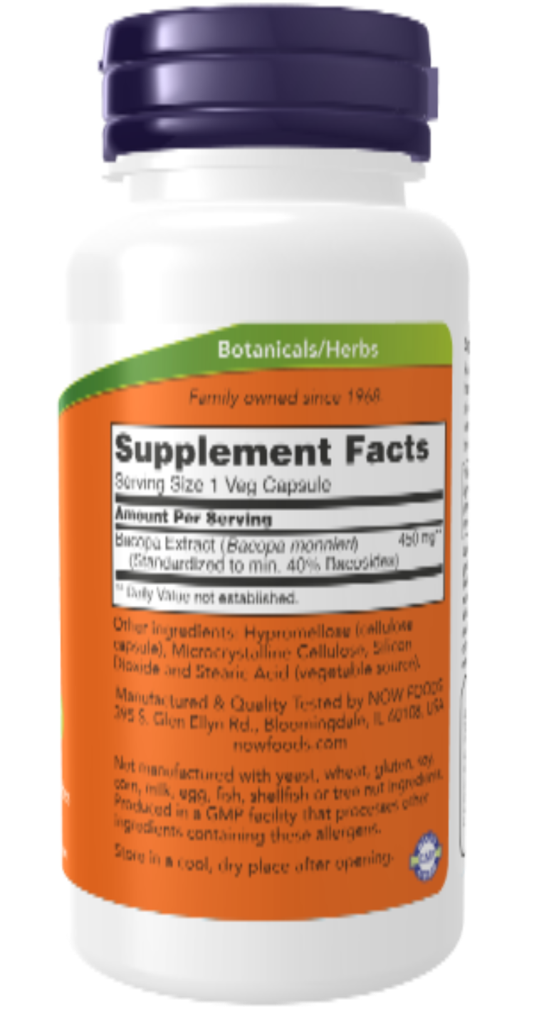 Bacopa Extract 450 mg 90 Veg Capsules