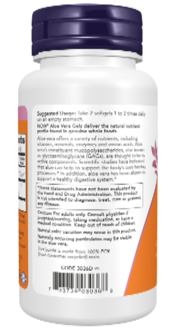 Aloe Vera 10,000 mg 250 Softgels