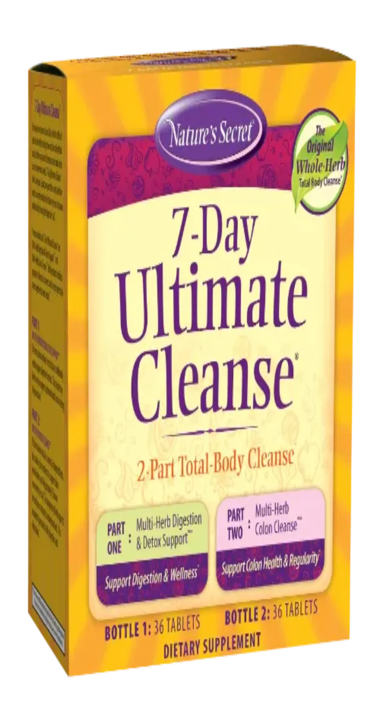 7-Day Ultimate Cleanse - Nature's Secret 72 Tablets