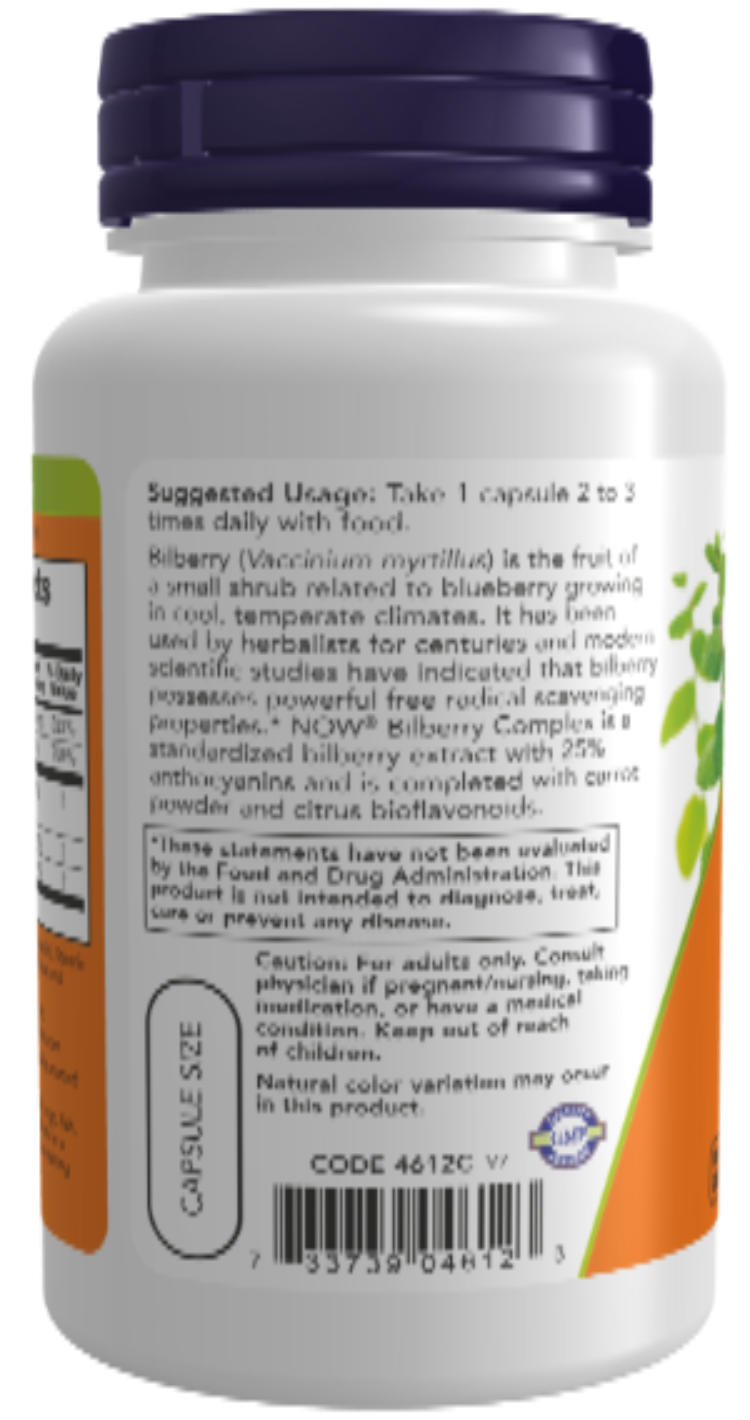 Bilberry Complex 100 Veg Capsules