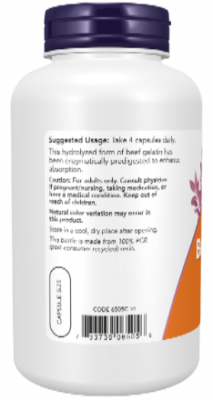 Beef Gelatin 550 mg 200 Capsules