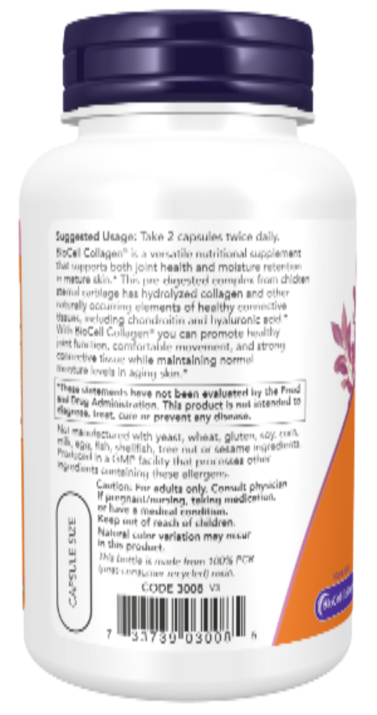 BioCell Collagen Hydrolyzed Type II 120 Capsules