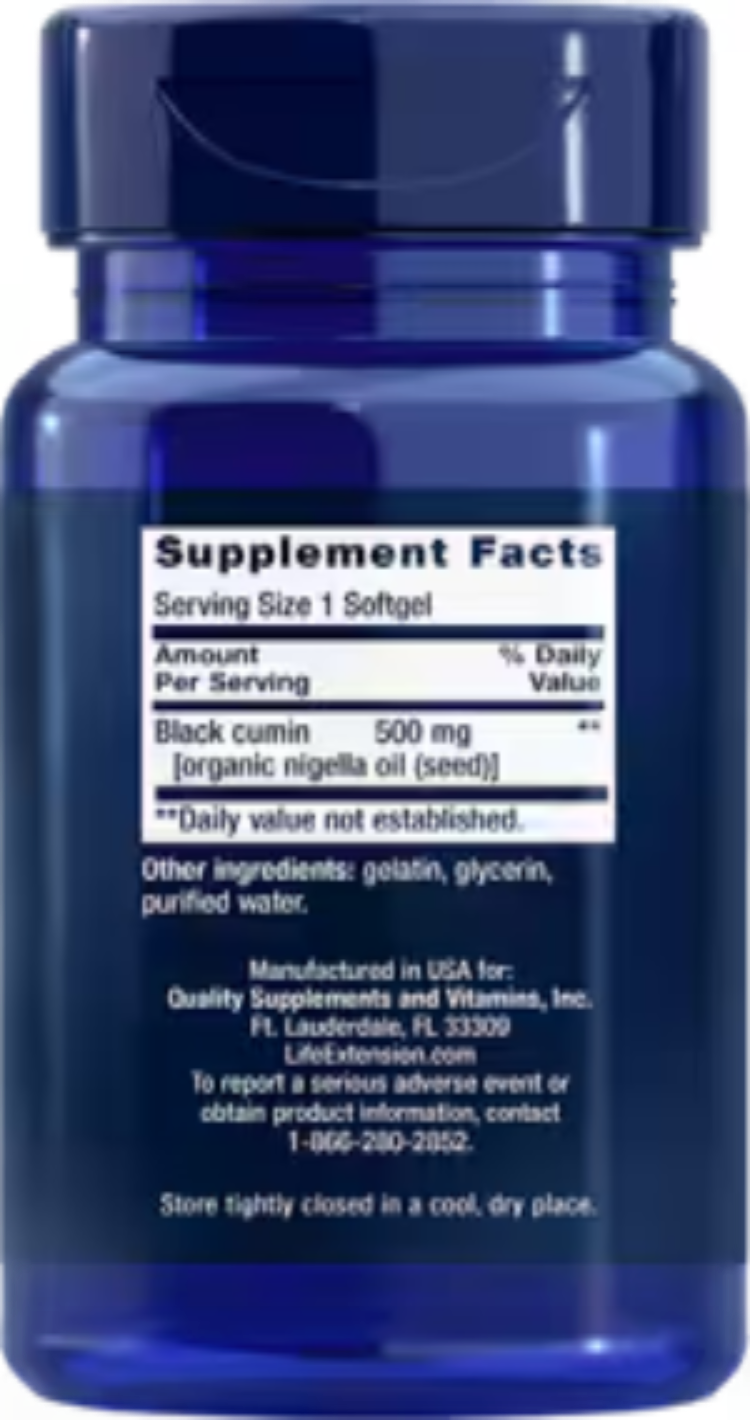 Black Cumin Seed Oil 60 Softgels