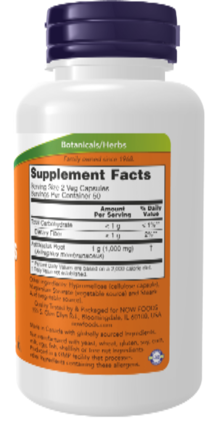 Astragalus 500 mg 100 Veg Capsules