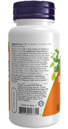 Willow Bark Extract 400 mg 100 Veg Capsules