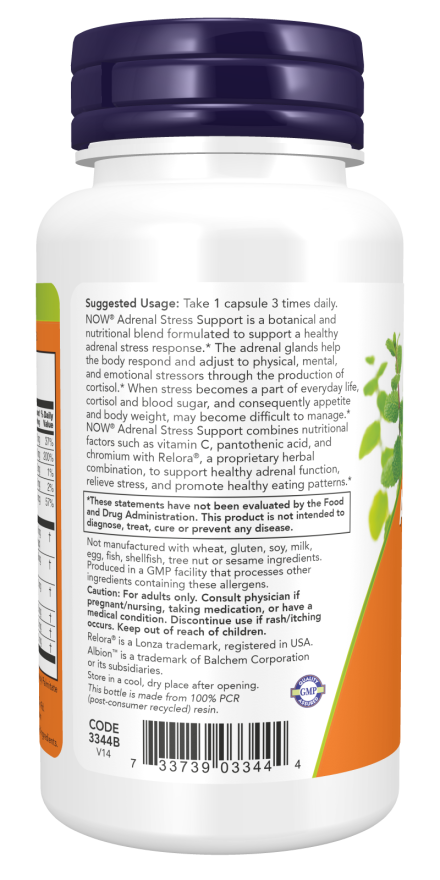 Adrenal Stress Support with Relora 90 Veg Capsules