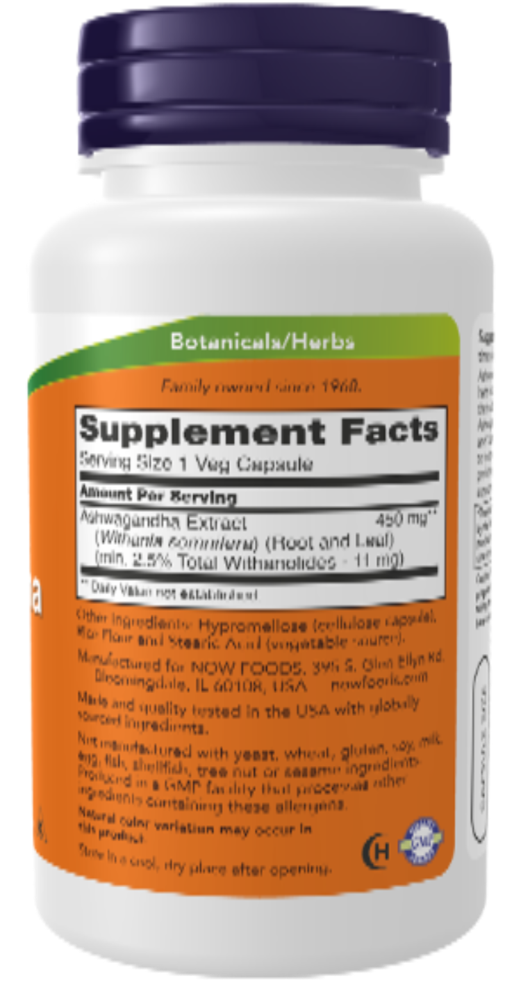 Ashwagandha 450 mg 180 Veg Capsules
