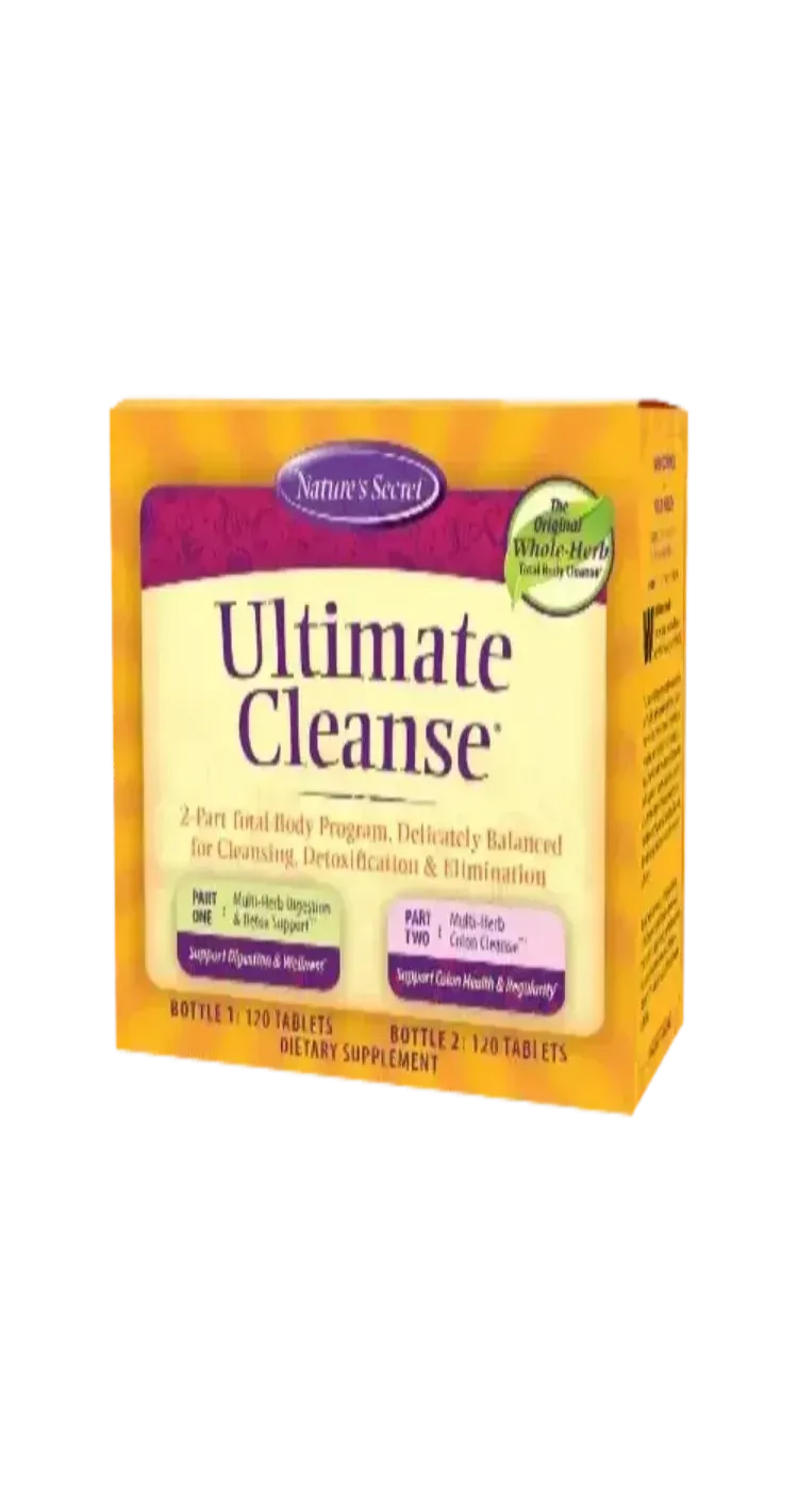 Ultimate Cleanse - Nature's Secret Bottle 1: 120 Tablets / Bottle 2: 120 Tablets