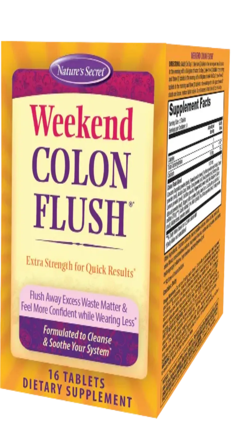Weekend Colon Flush - Nature's Secret 16 Tablets