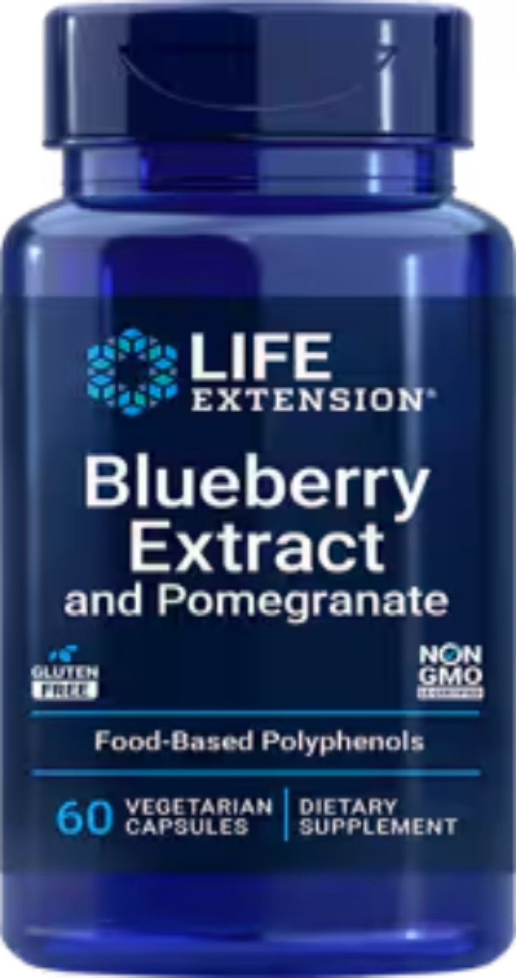 Blueberry Extract and Pomegranate 60 Vegetarian Capsules