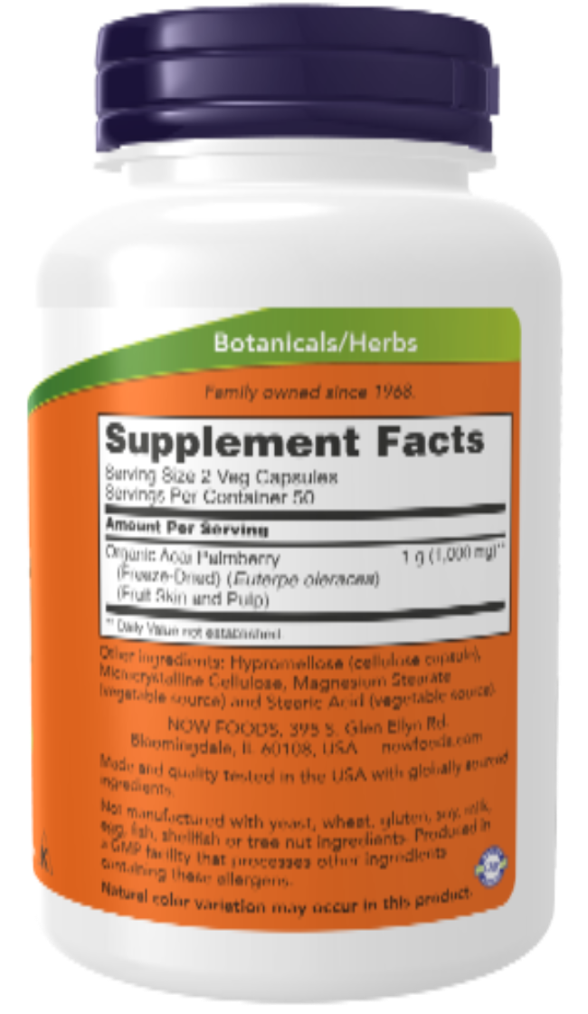 Acai 500 mg 100 Veg Capsules