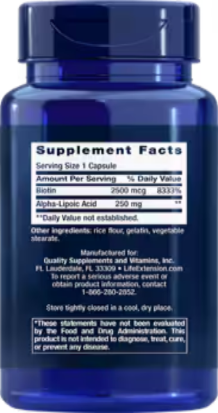 Alpha-Lipoic Acid with Biotin 60 capsules