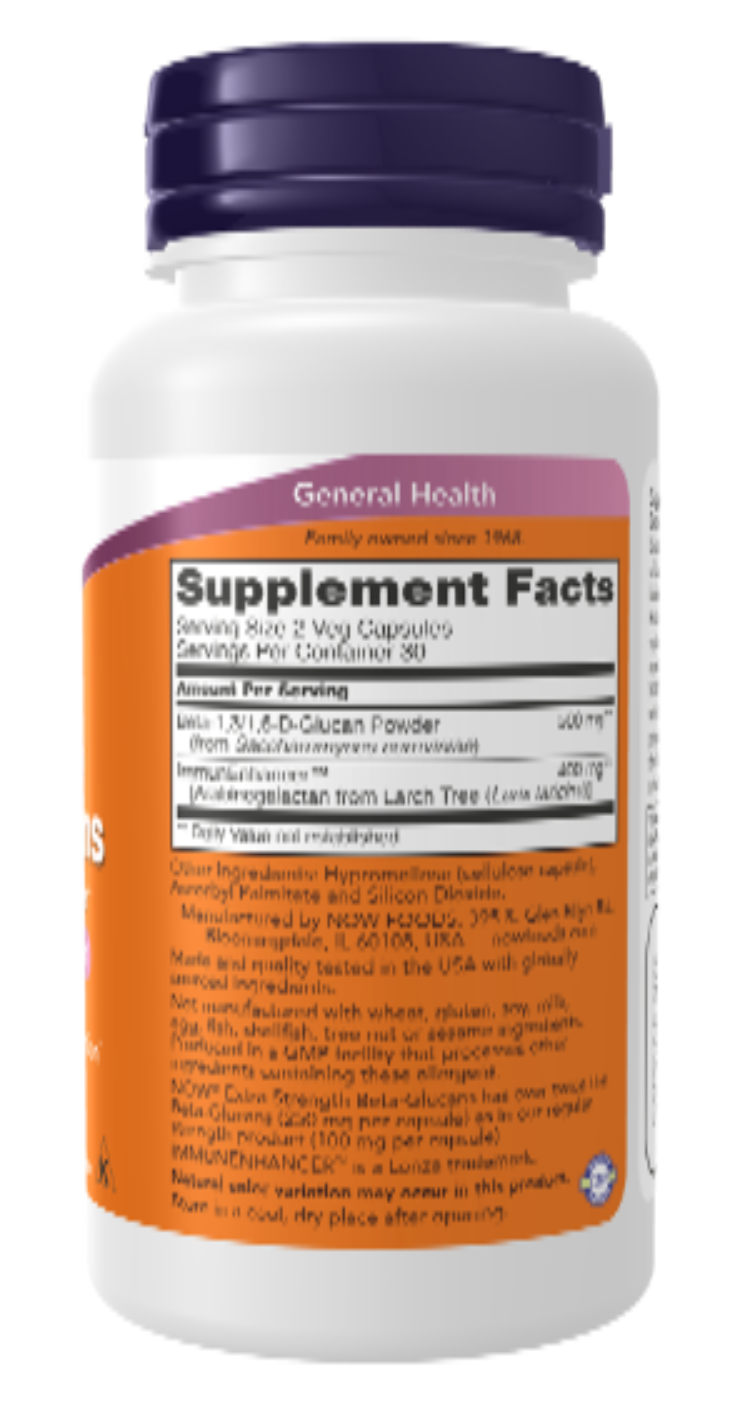 Beta-Glucans with ImmunEnhancer Extra Strength 60 Veg Capsules